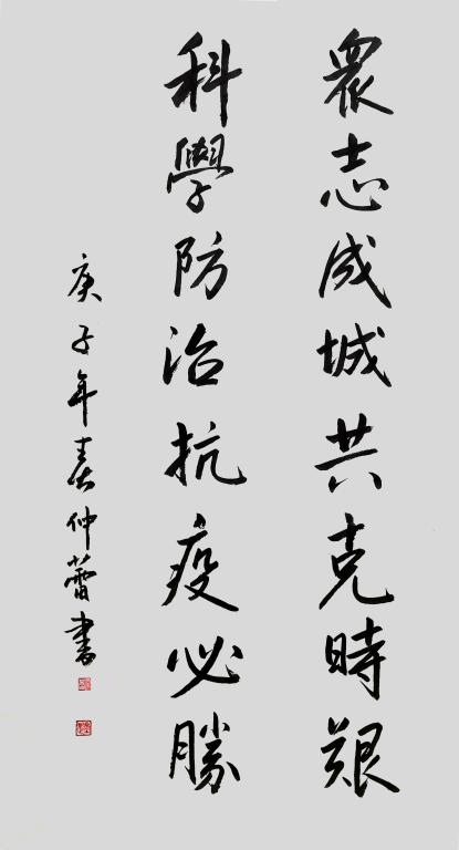 《抗疫必胜》仲蕾